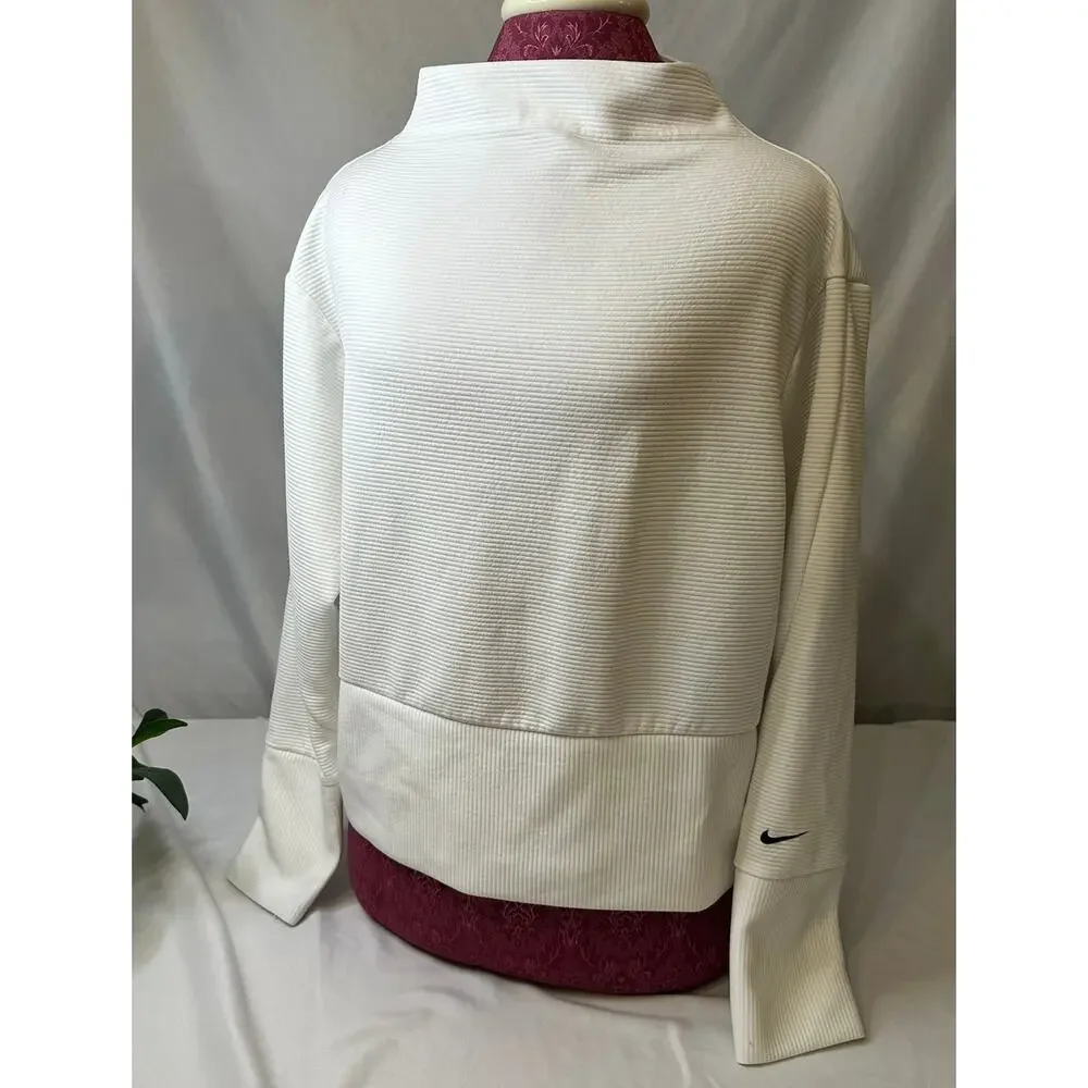 Nike Dri-FIT‎ Women's Pullover Sweatshirt Athleisure Training Top Size Medium